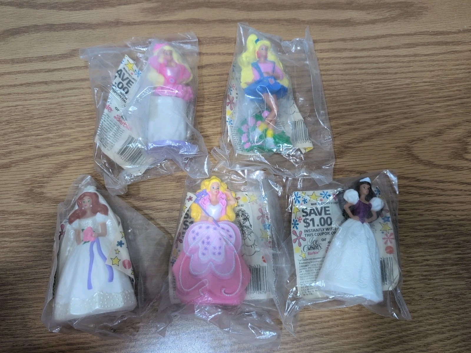 1990 McDonalds All American Barbie Happy Meal Toys Lot Of 5 NIP