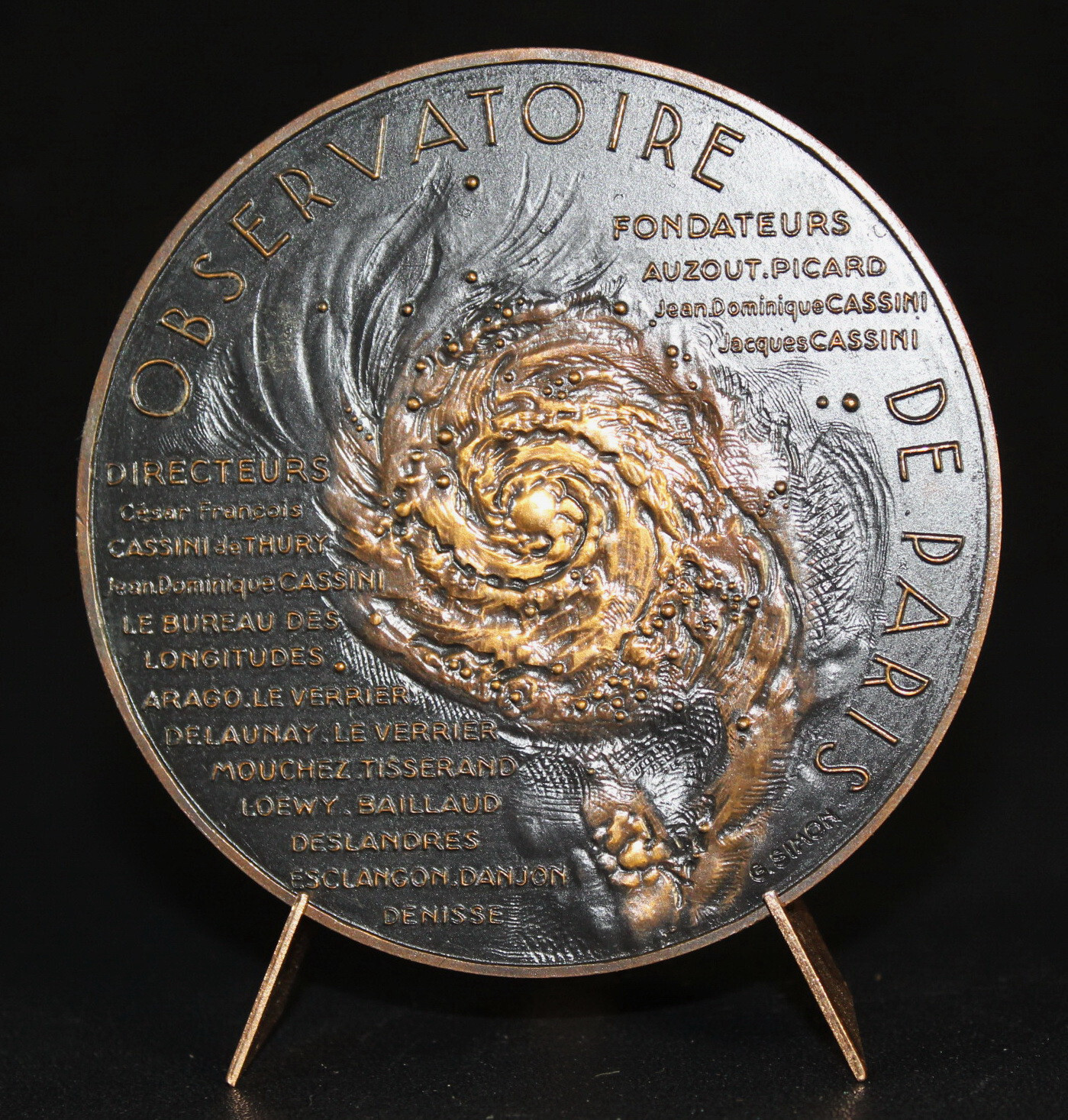 Medal Observatory Paris Astronomy Science Guardians Way Lactol Auzout 1967