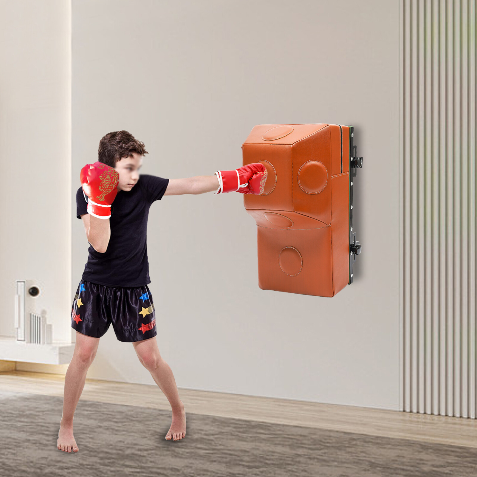 Wall Mounted Design Uppercut Heavy Bag Square Boxing Training Punching Target