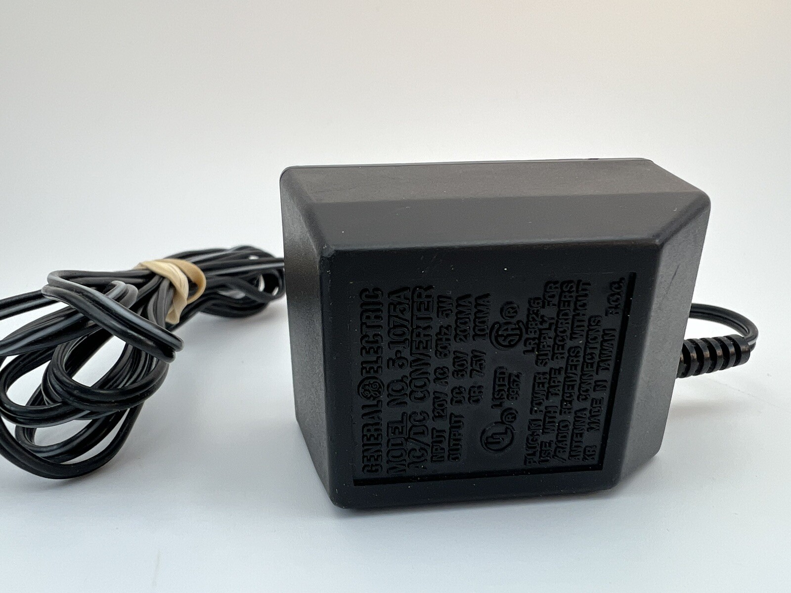 GE AC-DC Converter Power Supply Model 5-1075A Output 60V 6.5 ft Cord