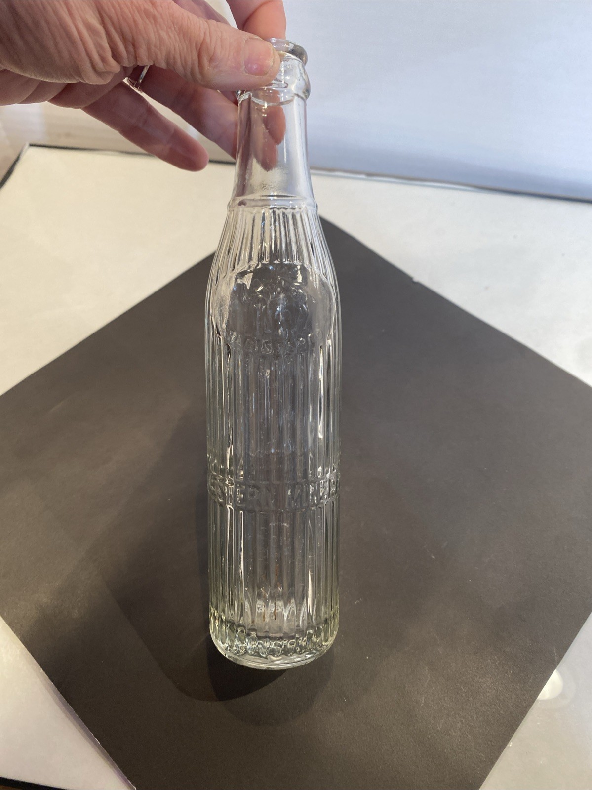 Vintage Western Mineral Water Glass Bottle St. Louis, MO Camel Embossed