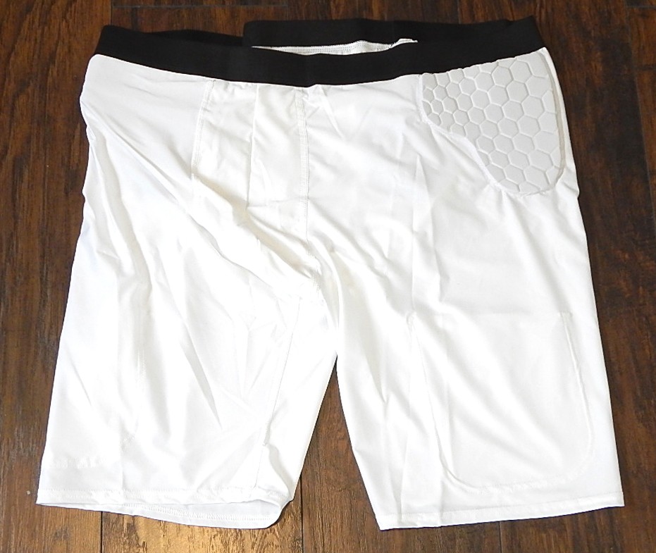 McDavid Padded Football Compression Shorts Pads White Medium New