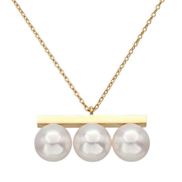 TASAKI Balance Neo Necklace Akoya Pearl K18YG 45cm Gold 7.3g Tazaki Pearl Ladies