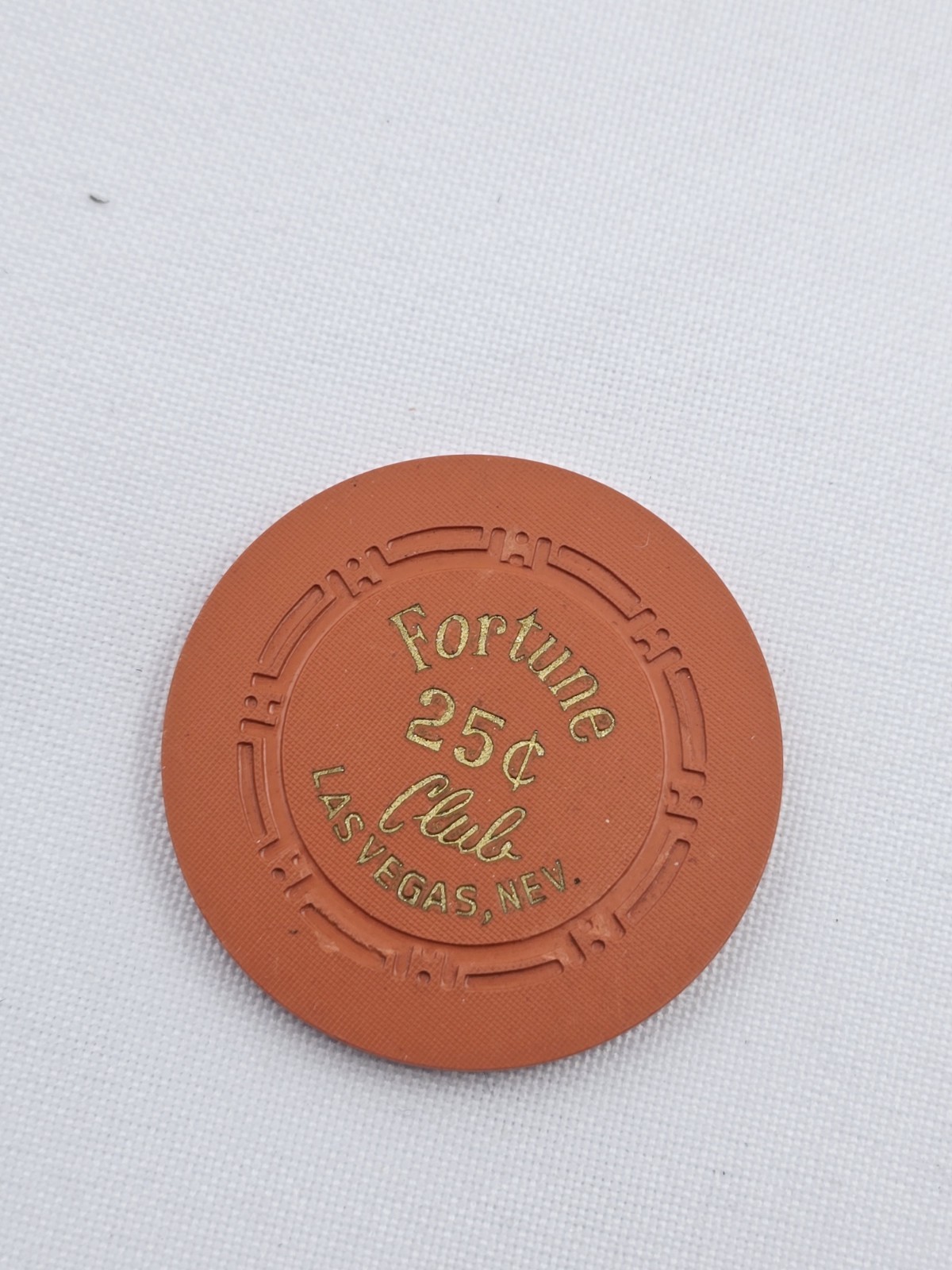 Fortune Club Las Vegas  $.25 Chip 1950s #2