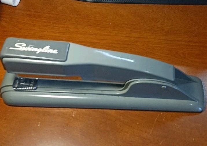 Swingline Vintage Gray Metal Desk Stapler Classic Office Stapler Tested USA