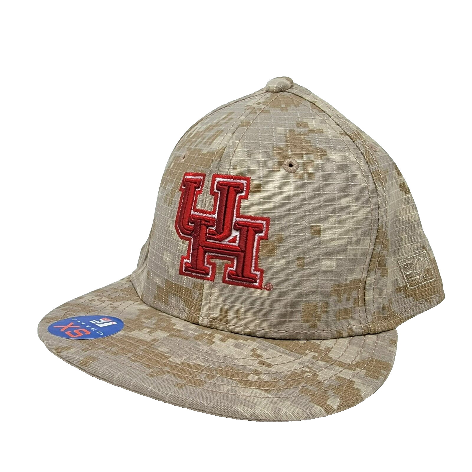 Houston Cougars The Game Digital Camo Size Extra Small Stretch Fit Hat Cap NWT