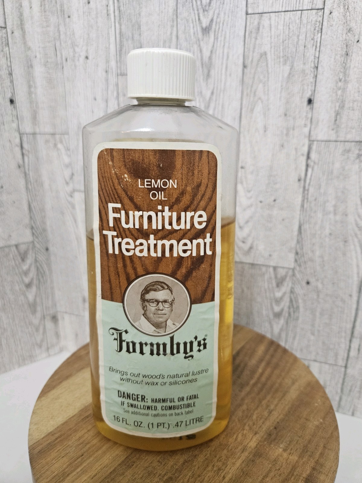 Vtg Formby’s Lemon Oil Furniture Treatment 16oz Discontinued Wood Cleaner 80% 
