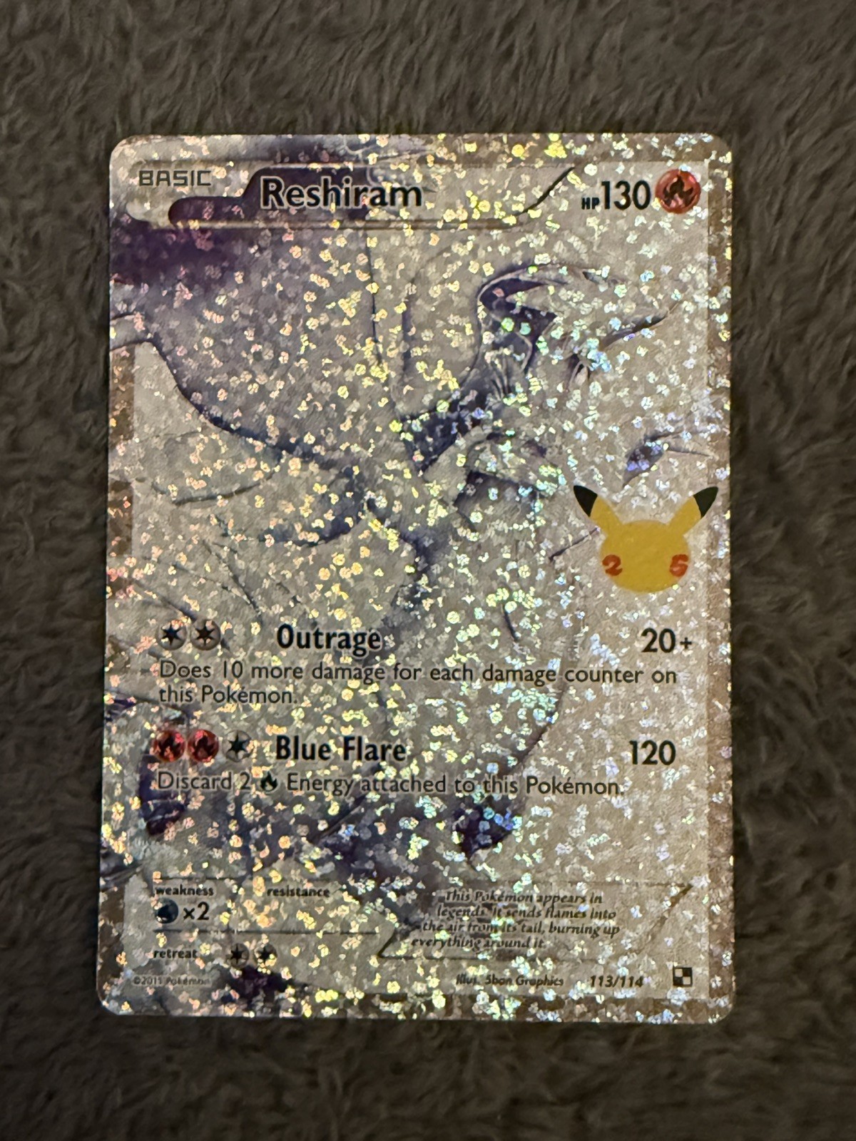 Reshiram 113/114 Celebrations: Classic Collection Holo