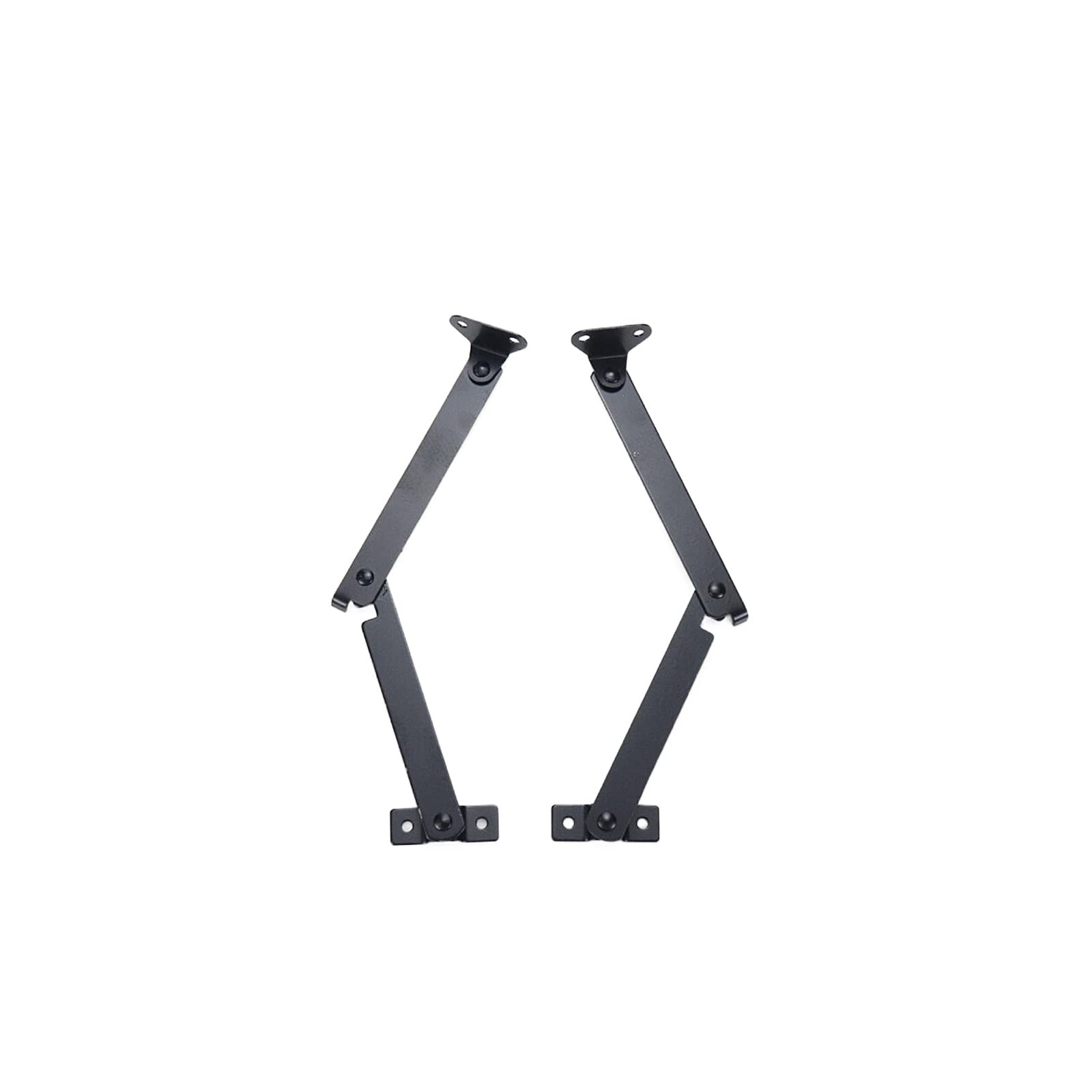 UTALIND 2 Pcs Black Lid Support Hinges, Rotatable Folding 