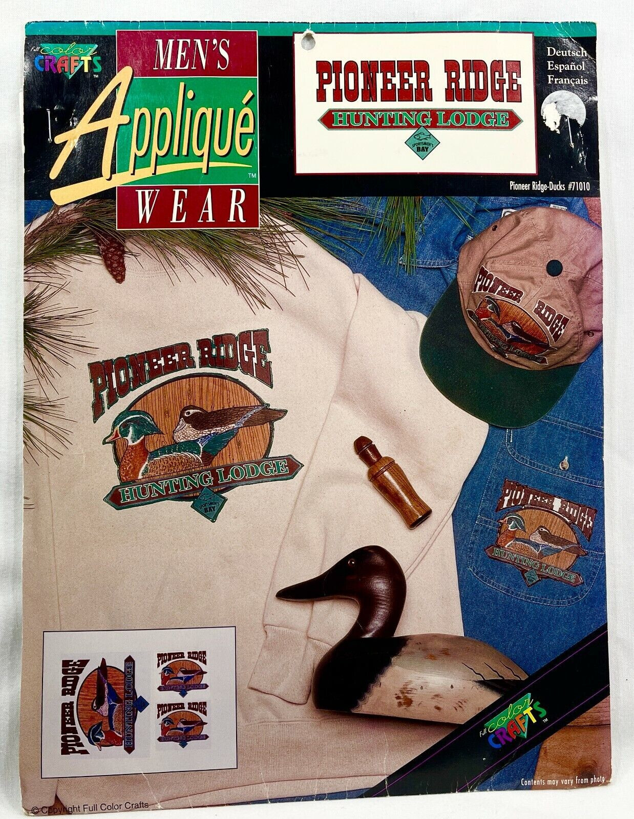 NEW 1990s Full Color Crafts Pioneer Ridge Ducks Iron On Fashion Transfer 10719