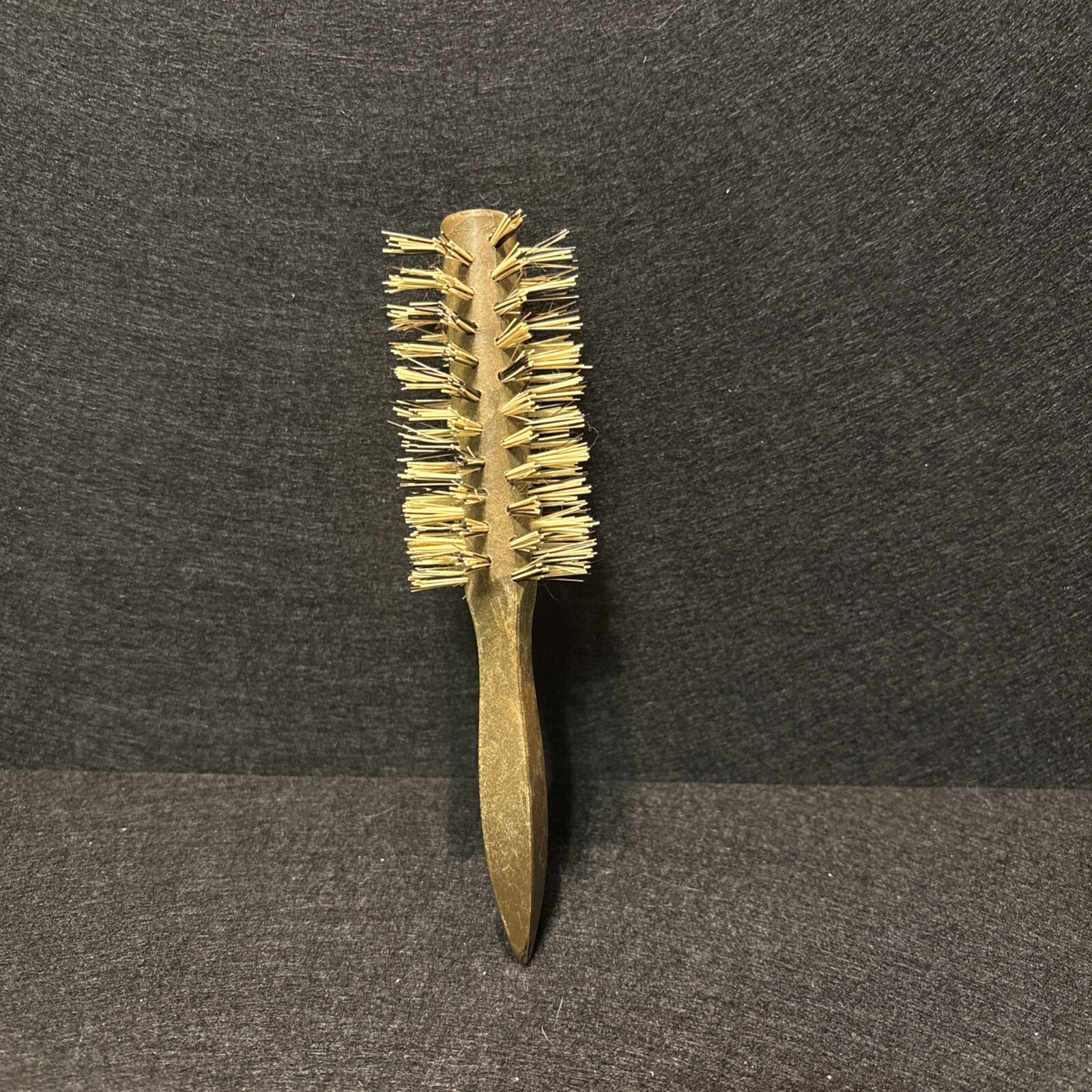 Vintage Fuller hairbrush round foam wood plastic nylon bristles 6 inches