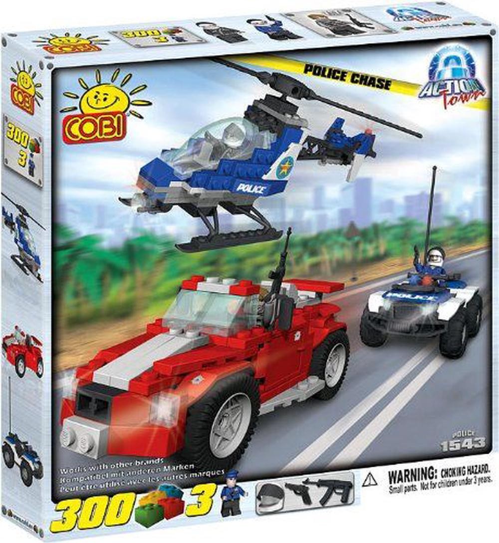 Action Town - 300 Piece Police Chase Construction Set - COBI