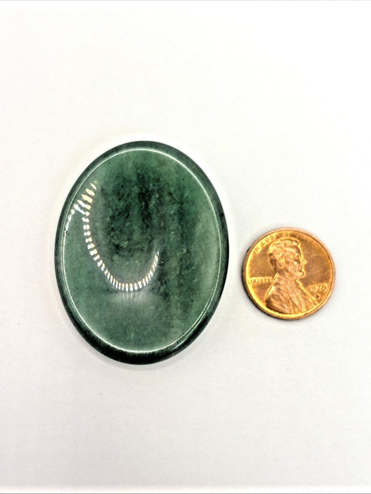 Natural Crystal Calming Worry Stone: GREEN AVENTURINE (Crystal Healing Pocket)