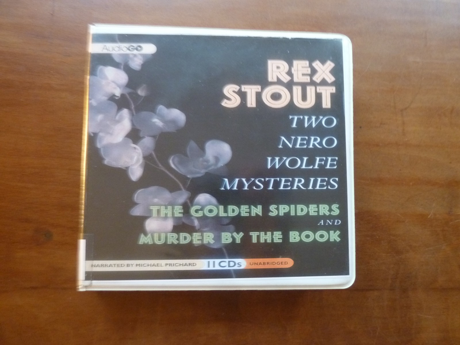 Rex Stout Two Nero Wolfe Mysteries Golden Spiders Murder by Book Audiobook