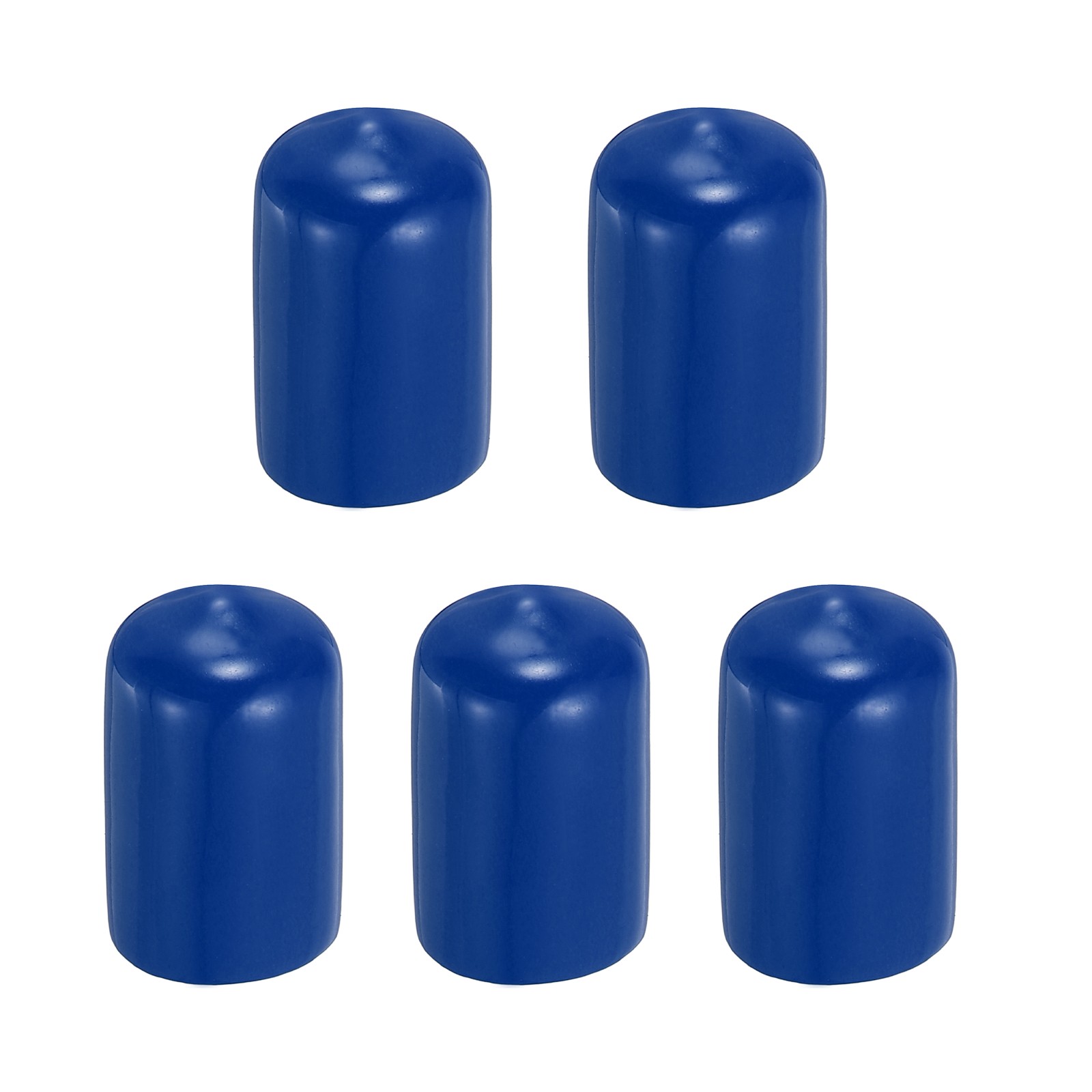 Pool Tip Cover Rubber Cue Protector Billiard Pool Cover 13mm & 5Pcs & Blue
