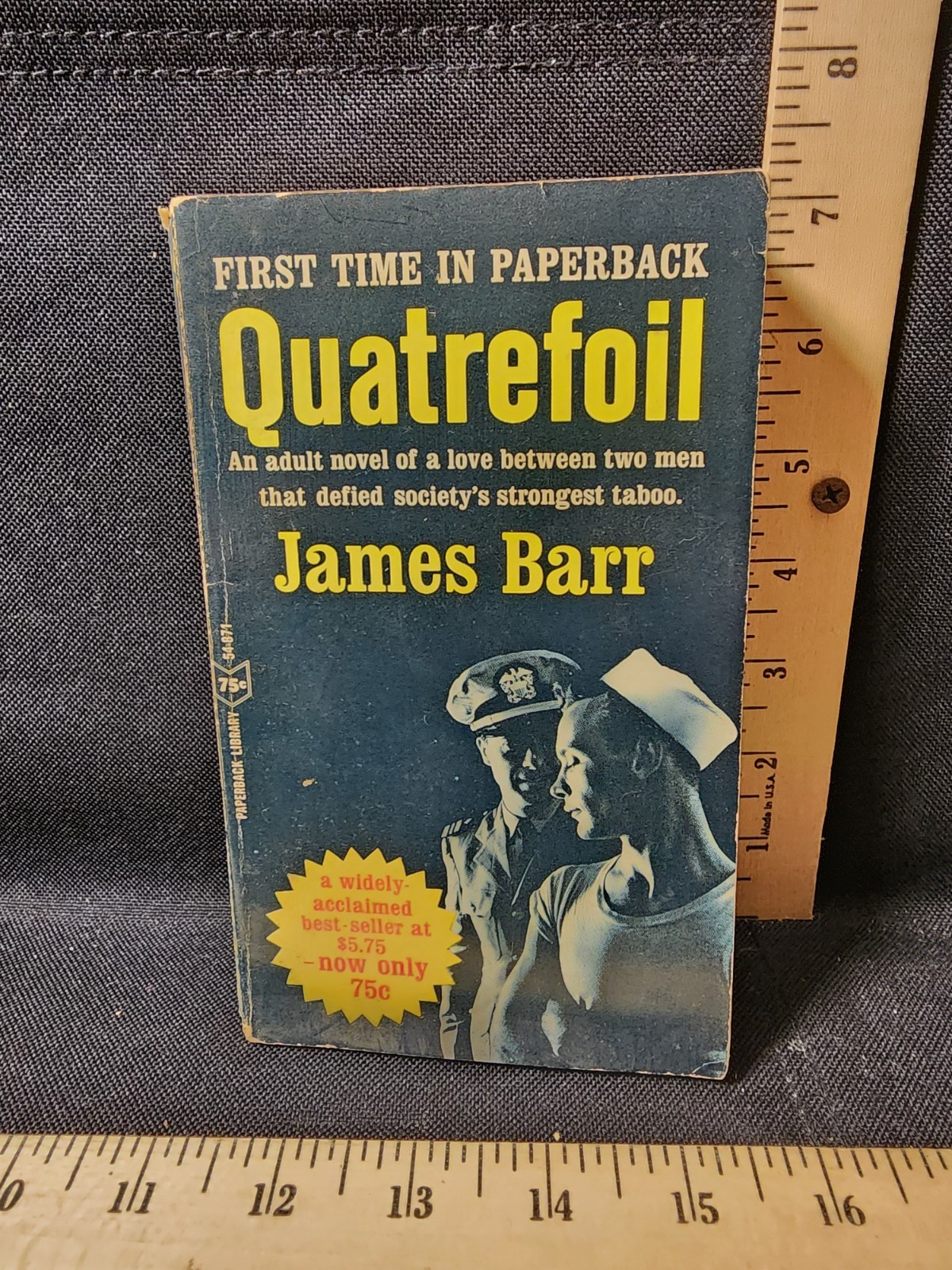 Rare Paperback Book QUATREFOIL JAMES BARR 54871 Used Damaged Complete 