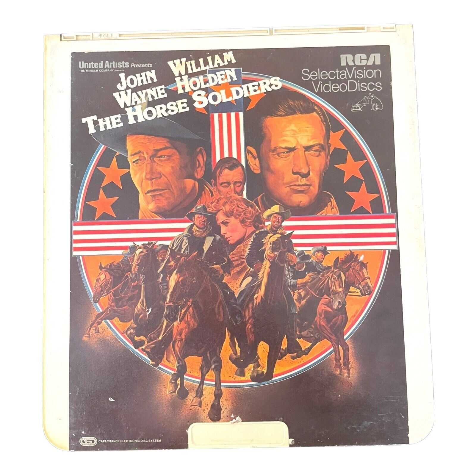 The Horse Soldiers CED Videodisc RCA SelectaVision John Wayne William Holden