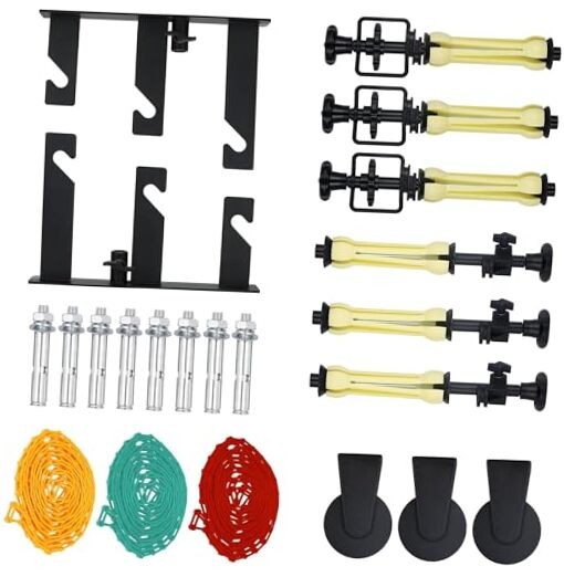 Photography Backdrop Background Support Wall Mount Manual Pull Down 3 Roller