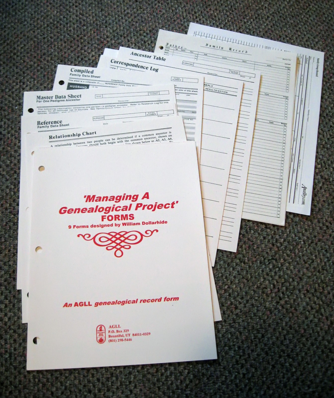 Assortment Family Tree Genealogy Forms Charts 15 Generation Pedigree & others