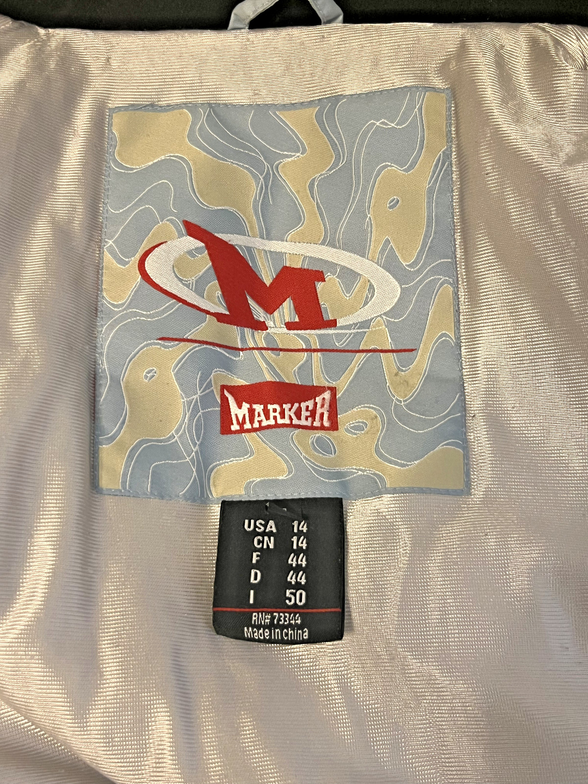 Marker Snow Ski Jacket Women’s Size 14 Blue Hooded Snowboard Rule The MTN