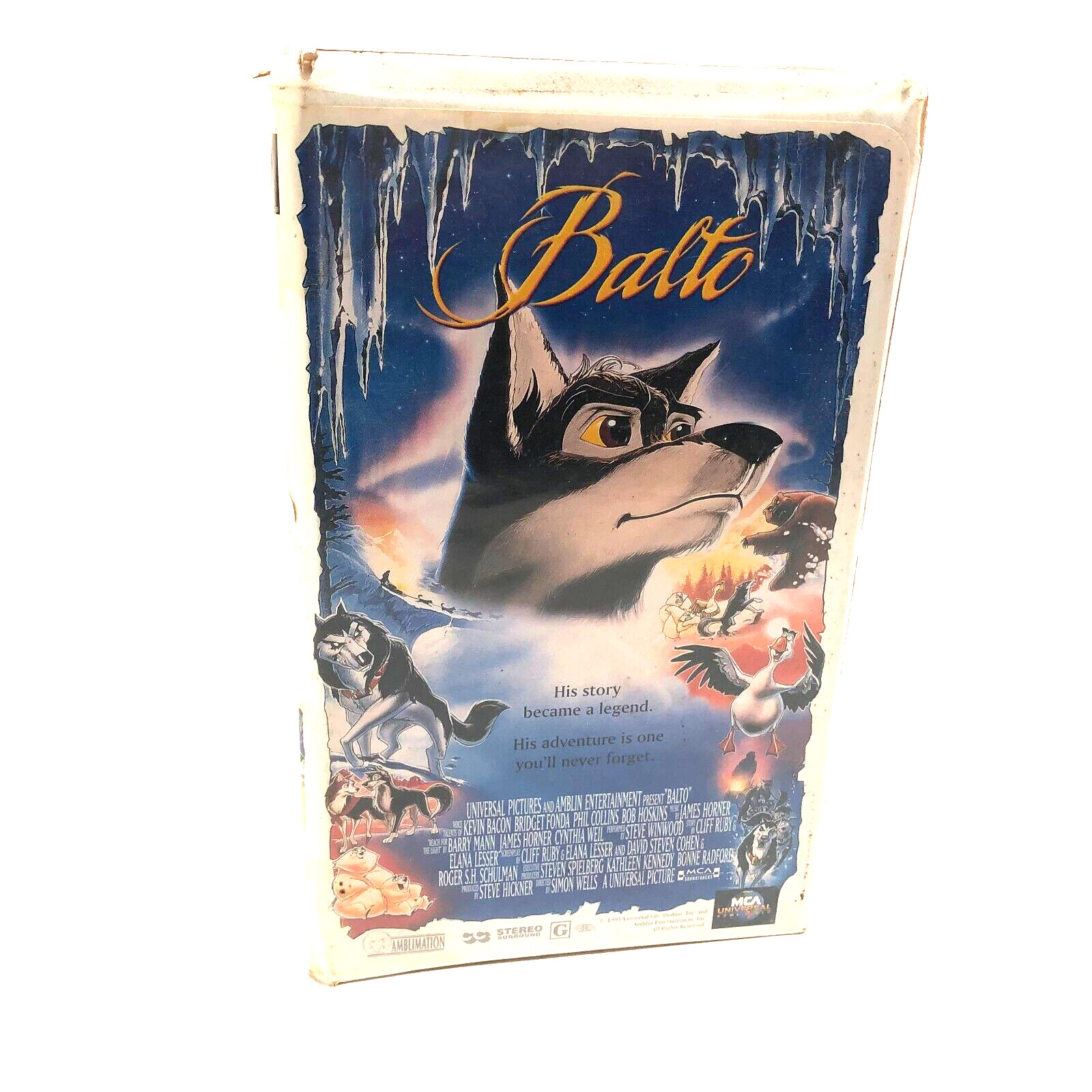 Balto VHS, 1999, Clamshell Movie