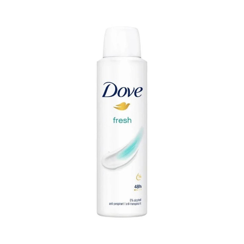 2x Dove Spray Deodorant Fresh New Moisturizing Cream Lot 150ml Sealed