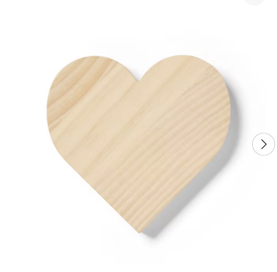 Wooden Heart For Arts And Crafts 6.5”x6.5” - Mondo Llama 