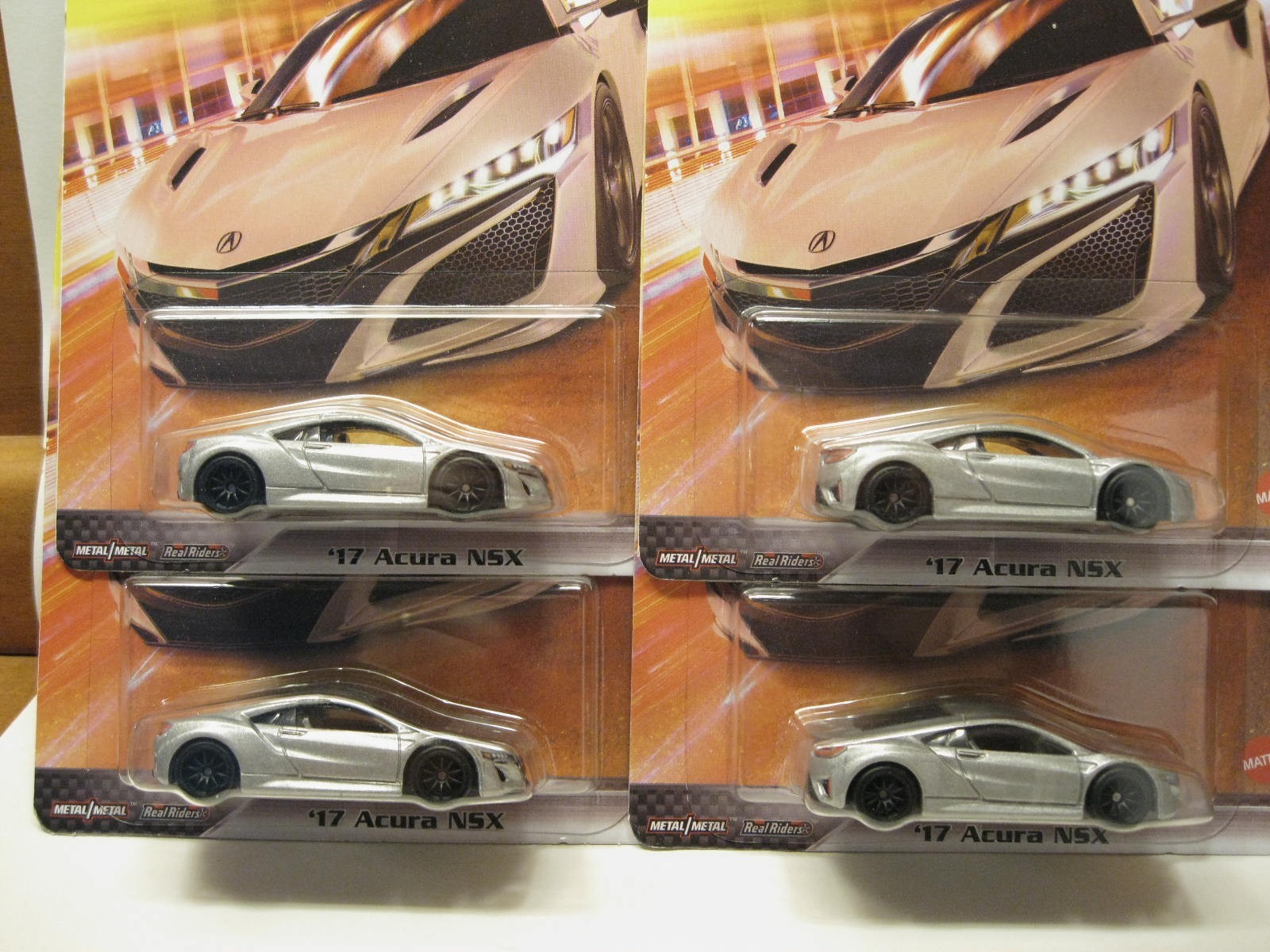 2022 HOT WHEELS ENTERTAINMENT/REPLICA -FAST & FURIOUS 2017 ACURA NSX LOT OF 4