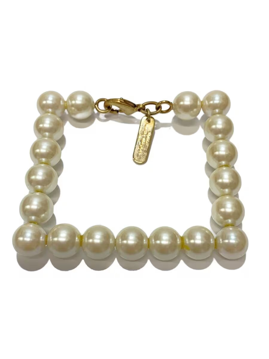 Martin Margiela Square Pearl Bracelet Pearl Women'S M1k29