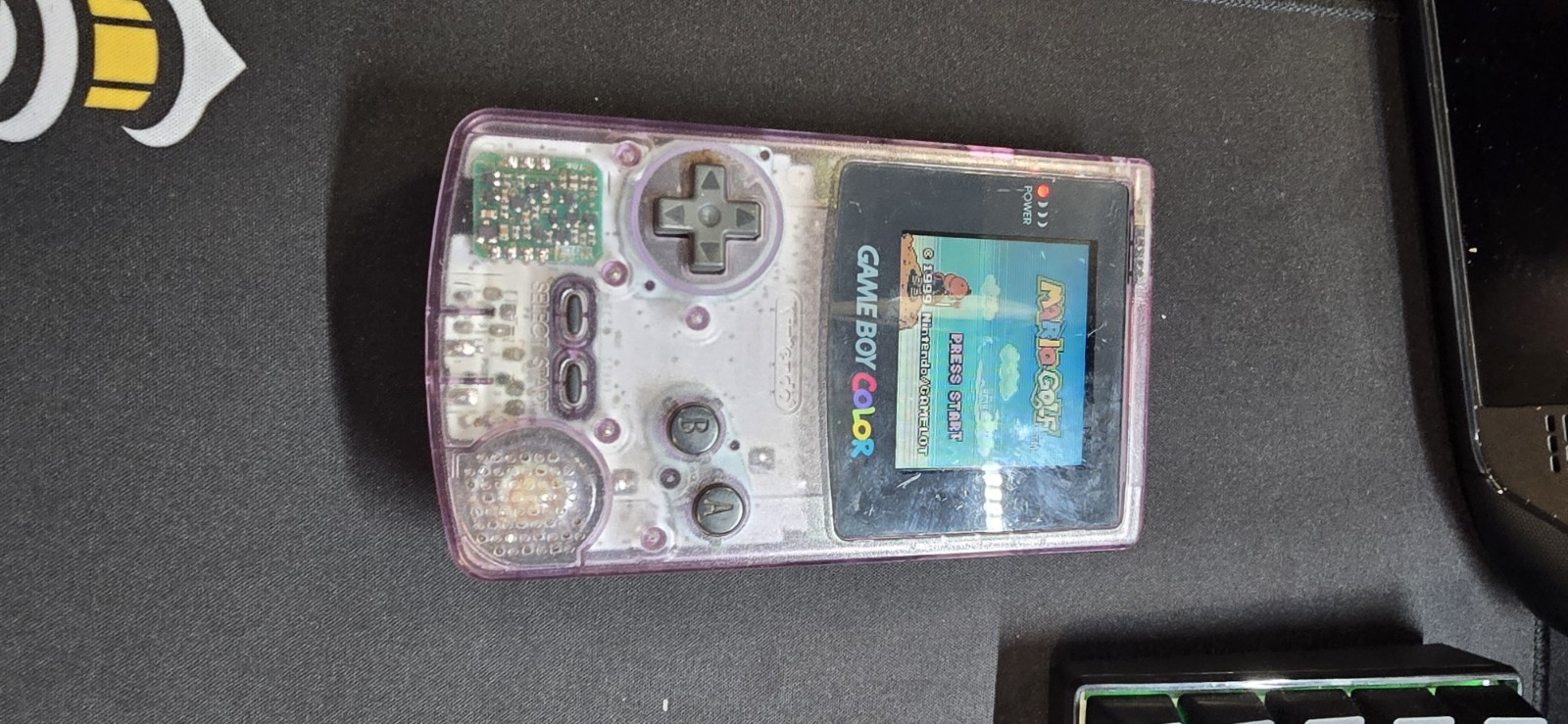 Nintendo Game Boy Color CGB-001 Console with Mario Golf Game Cartridge