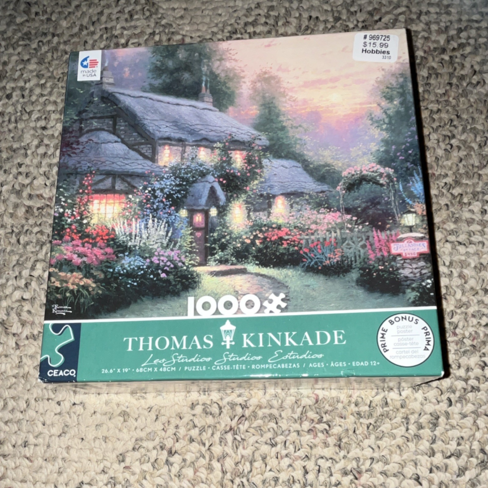 Ceaco Thomas Kinkade 1000 Piece Landscapes Jigsaw Puzzle Interlocking Complete