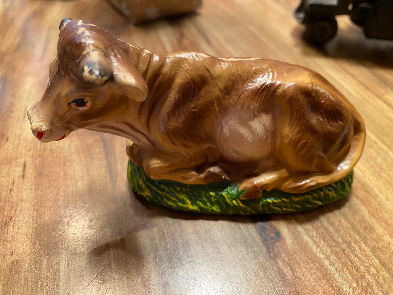 Vintage Holy Family Paper Mache & Plastic Christmas Nativity Camel 5"