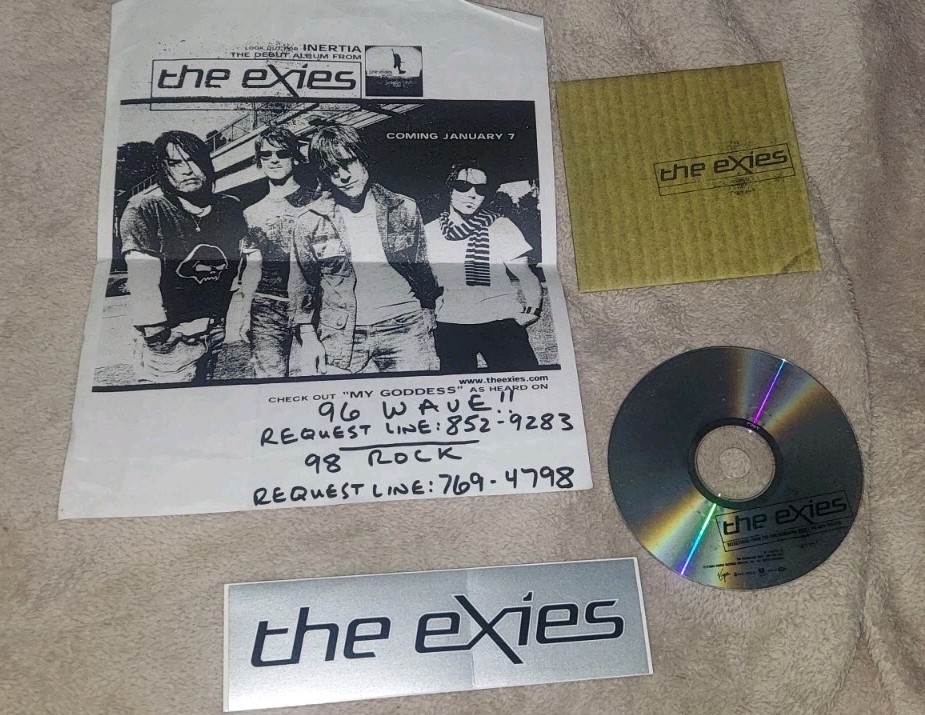 The Exies LOT 2002 Tour Flyer Promo Cd & Sticker Lifetime Collection L@@K FS