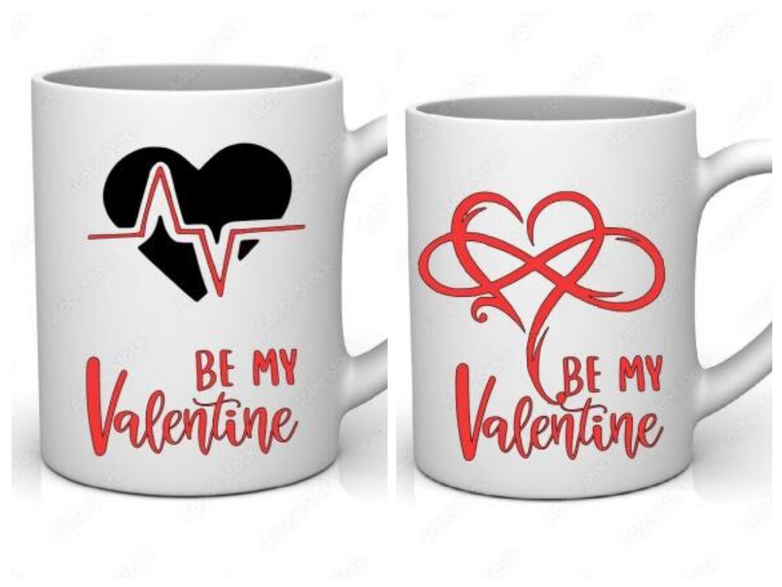 Custom design handmade  stainless steel coffee mug   "Valentine"