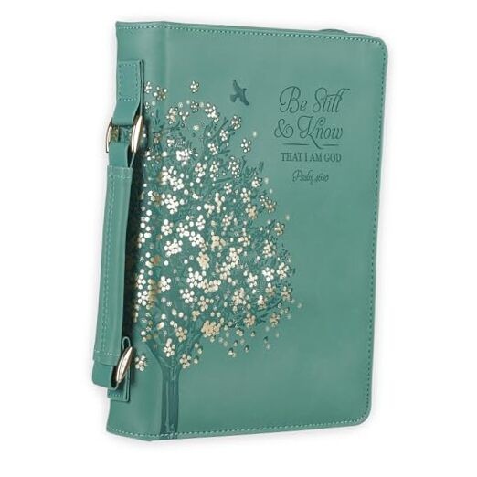  Fashion Vegan Leather Bible Cover for Women: Be Still & Know Medium