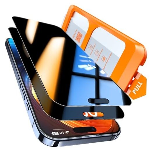  for Screen Protector 9H+ Hardness Tempered Glass Full iPhone 15 Privacy