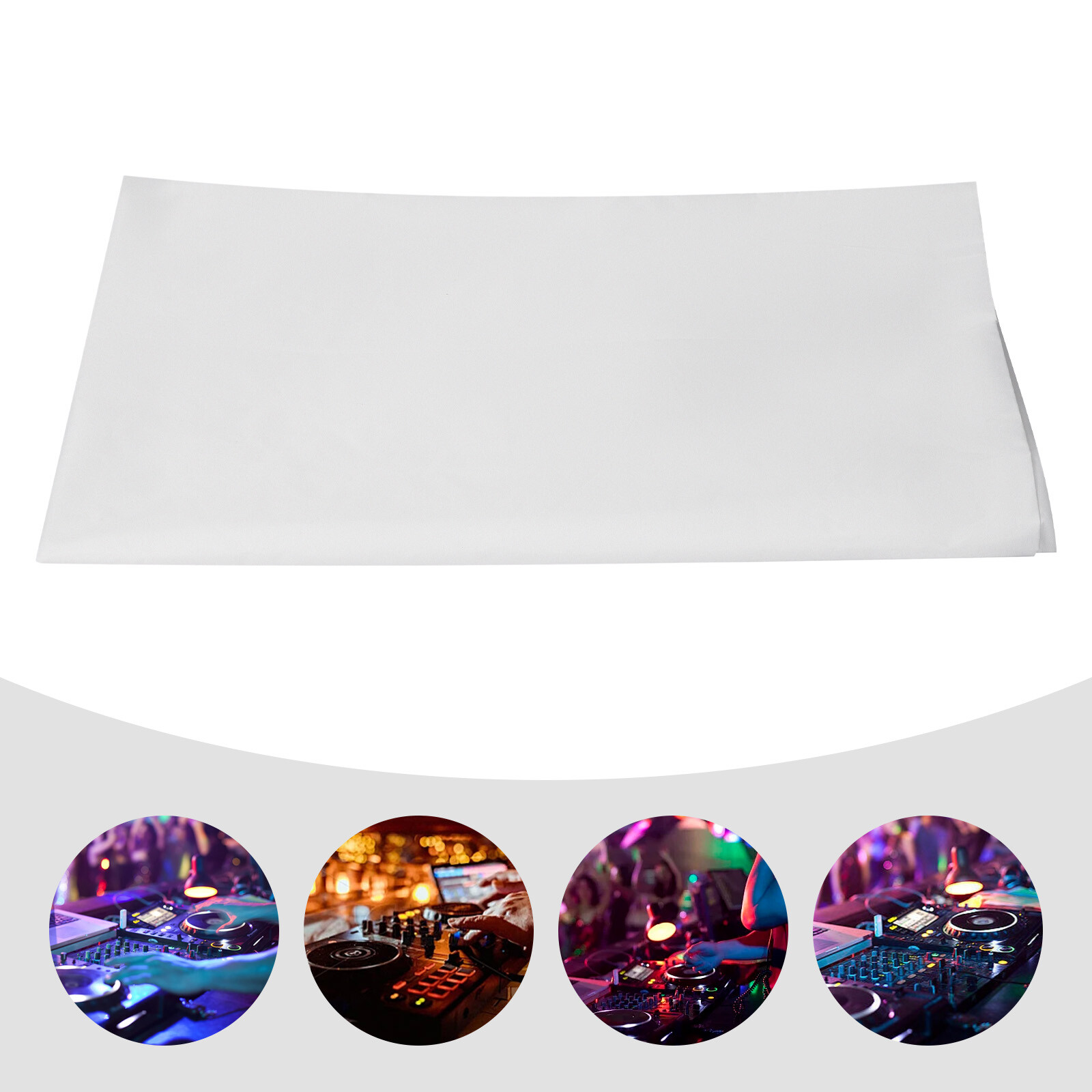 DJ Display Stand Scrim DJ Event Booth Facade Scrims DJ Stand Decorative White