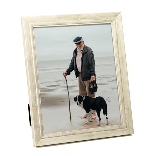 8x10 2-Pack Photo Frames-HD Glass Black Velvet Back 8x10 Frame only Light wood