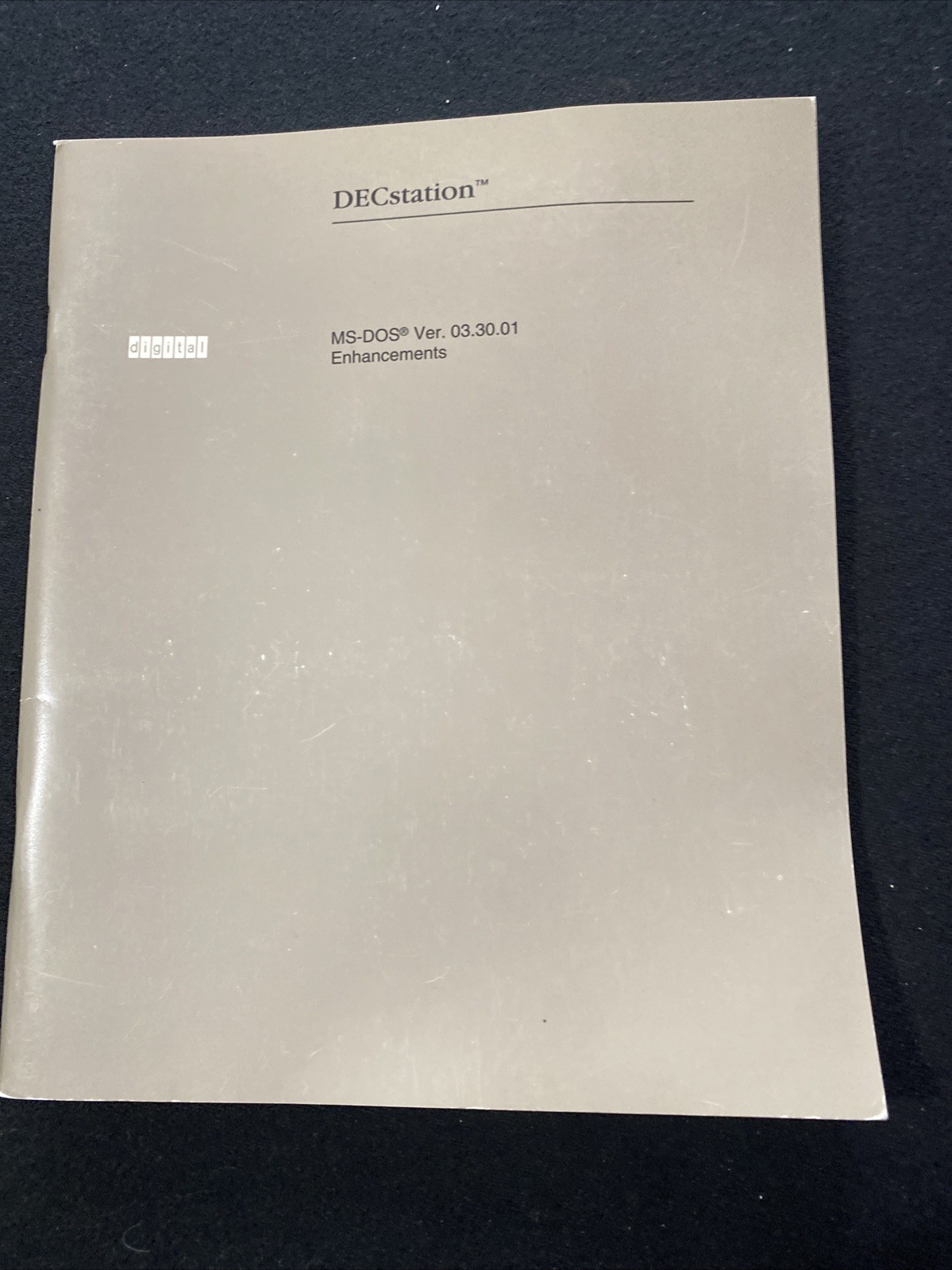 Digital Equipment Corp, DECstation MS-DOS version 03.30.01 Enhancements 1989