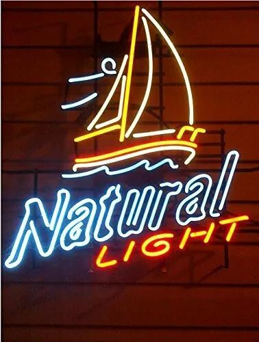 Light With Sailboat Neon Sign Light Room Decor Craft Window Lamp Decor 24"x20"