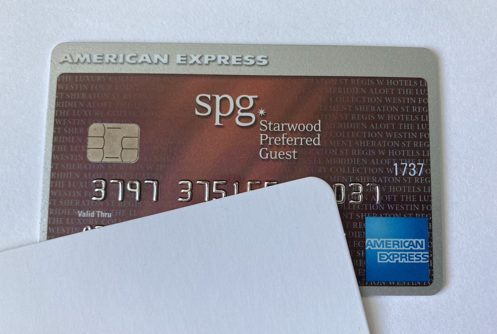 Expired American Express Credit Card SPG Starwood Hotels Bank AmEx USA