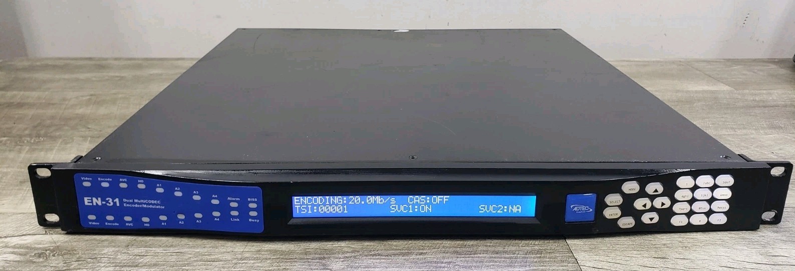 Powers Up* ADTEC EN-31 / MP2 Dual MultiCODEC Encoder/Modulator v2.01.11 UNTESTED