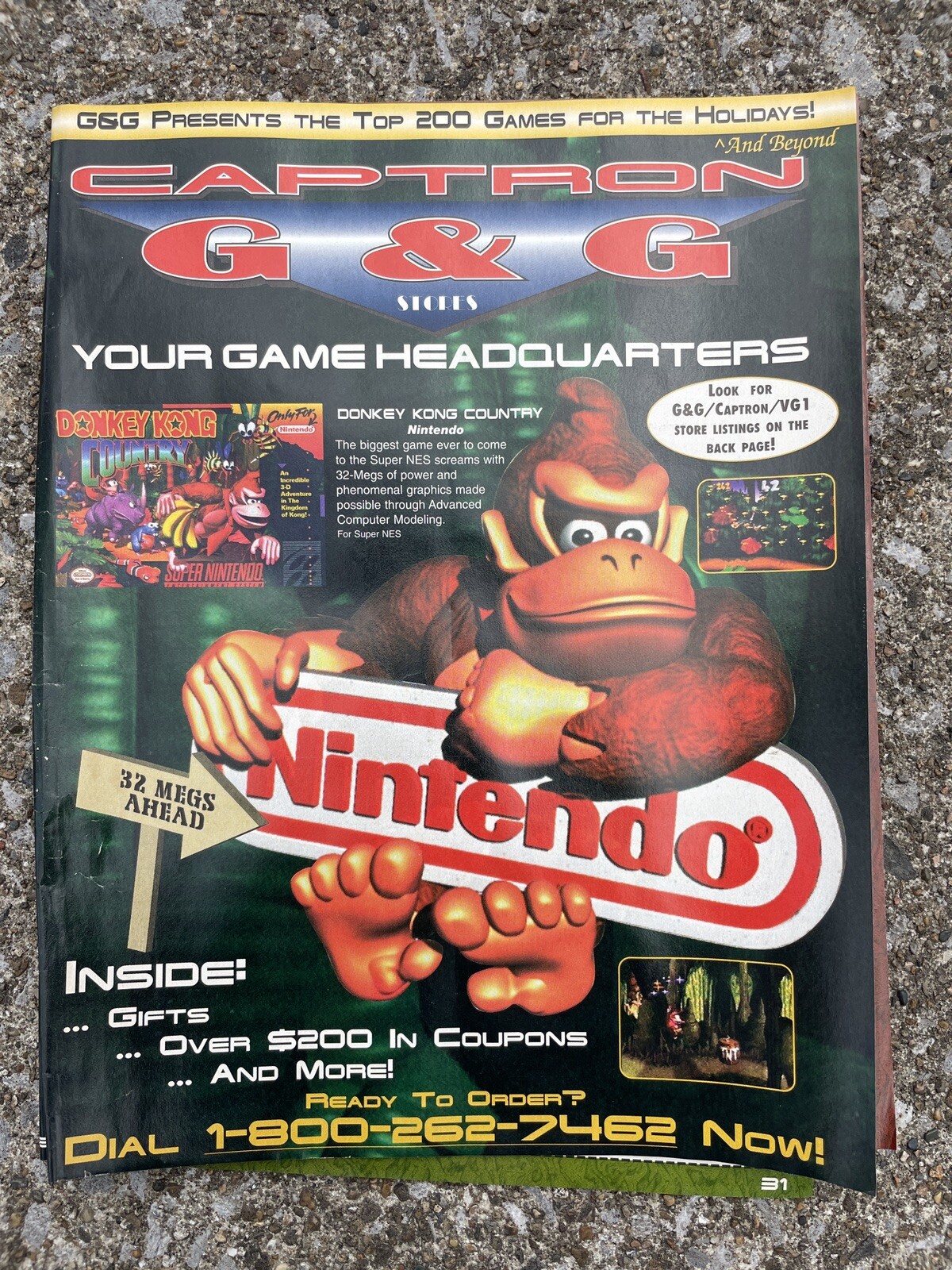 Captain G & G Video Game Catalog 1994 Donkey Kong Nintendo 