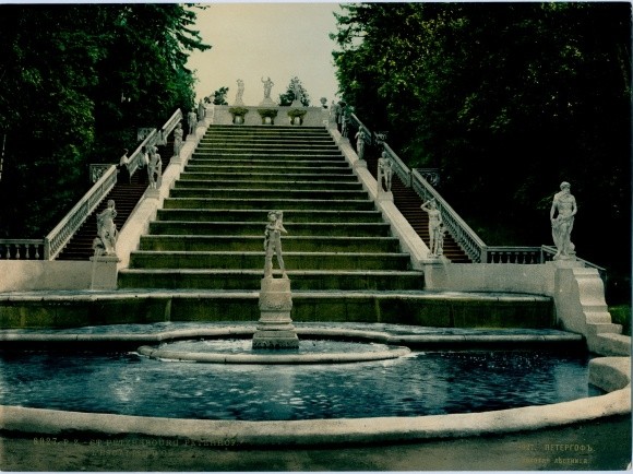 Photo Peterhof near St. Petersburg Russia, Cascade Stairs - 10523564