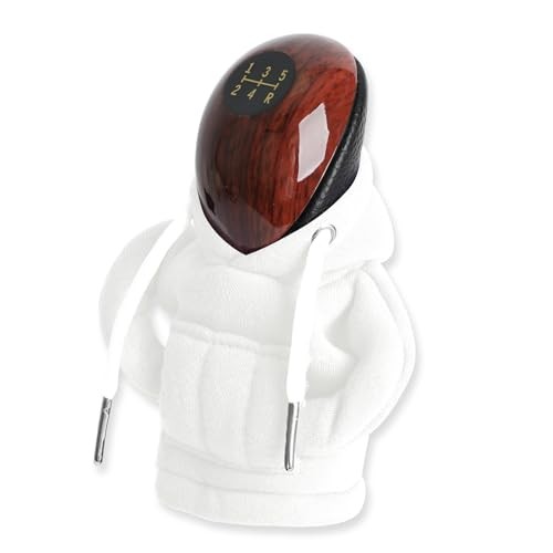 Car Gear Shift Knob Cover Hoodie, Gear Stick Knobs Cover, Car Shifter White