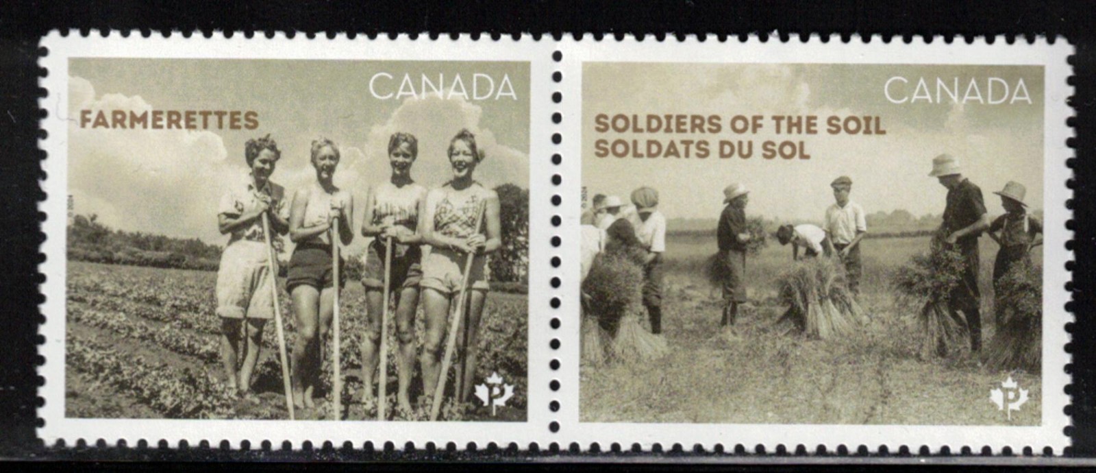 CANADA - SCOTT 3463a - VFNH - FROM SOUVENIR SHEET - FARMERETTES - 2024