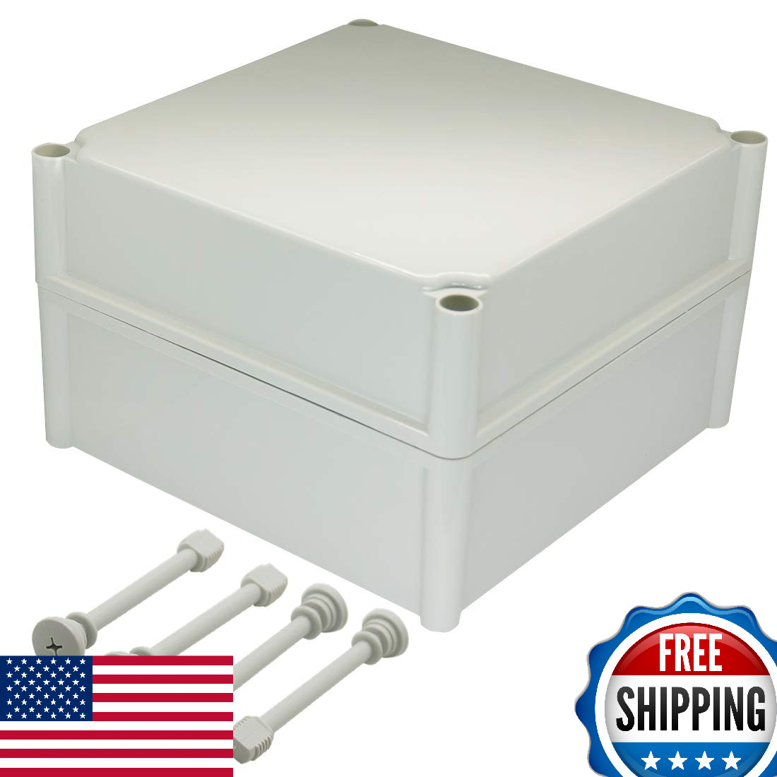 Zulkit IP67 Waterproof ABS Plastic Electrical Junction Box Enclosure 11.02"