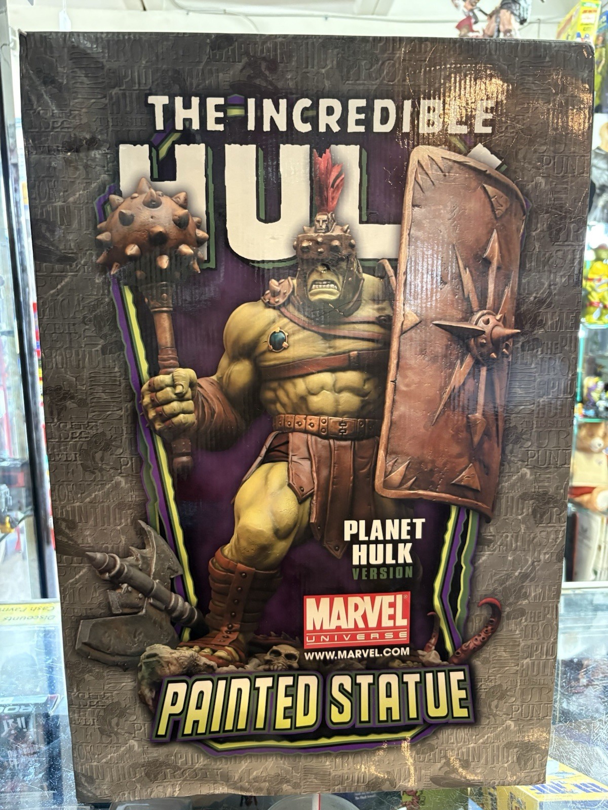 MARVEL Incredible Hulk Planet Hulk Version Signed by Lou Ferrigno Ltd Ed #254 
