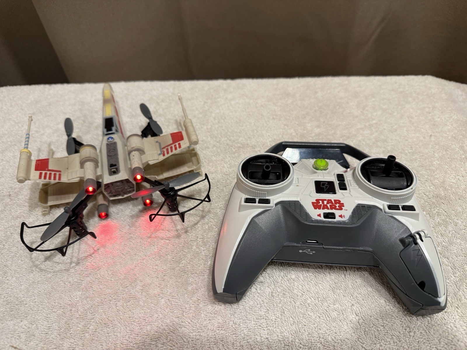 ❤️Star Wars Air Hogs X-Wing RC Droin Fighter + Remote~TESTED