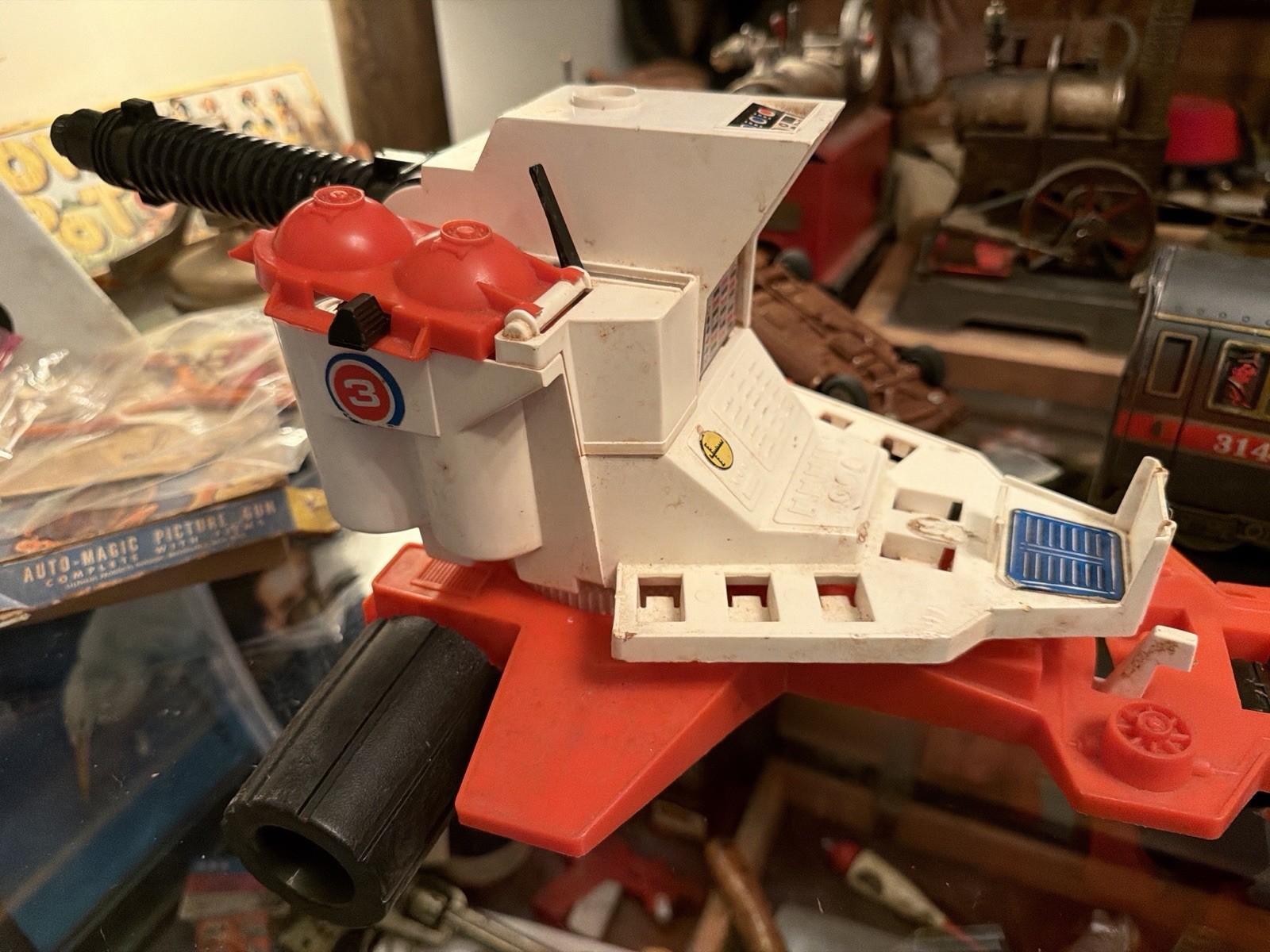 VINTAGE 1967 MATTEL MAJOR MATT MASON FIREBOLT SPACE CANNON, Works 